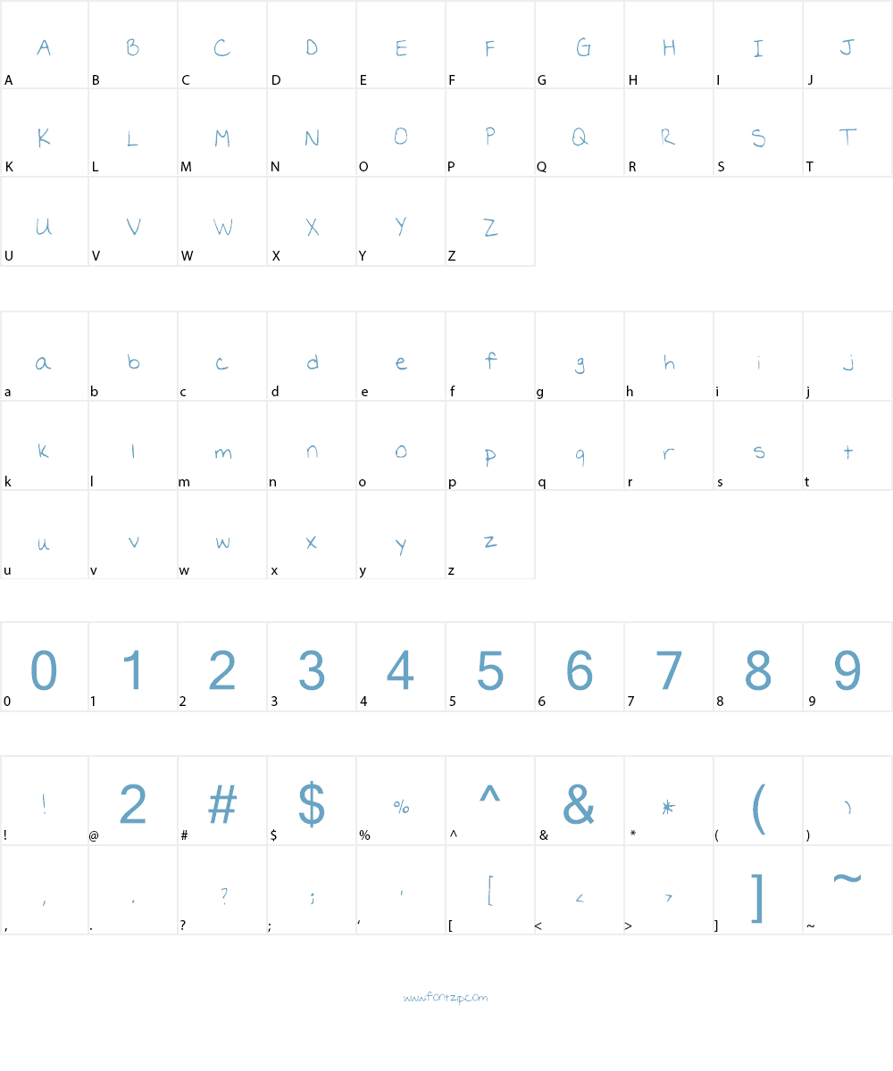 Light_Bread__Apple_Butter Font Character